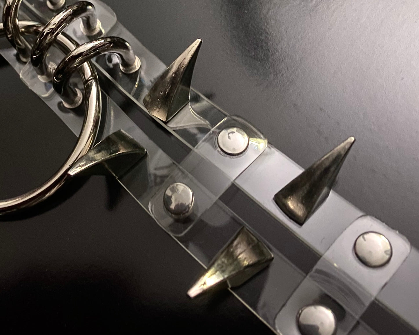 āšÆššš šššššā Custom Clear Spike Bondage Choker