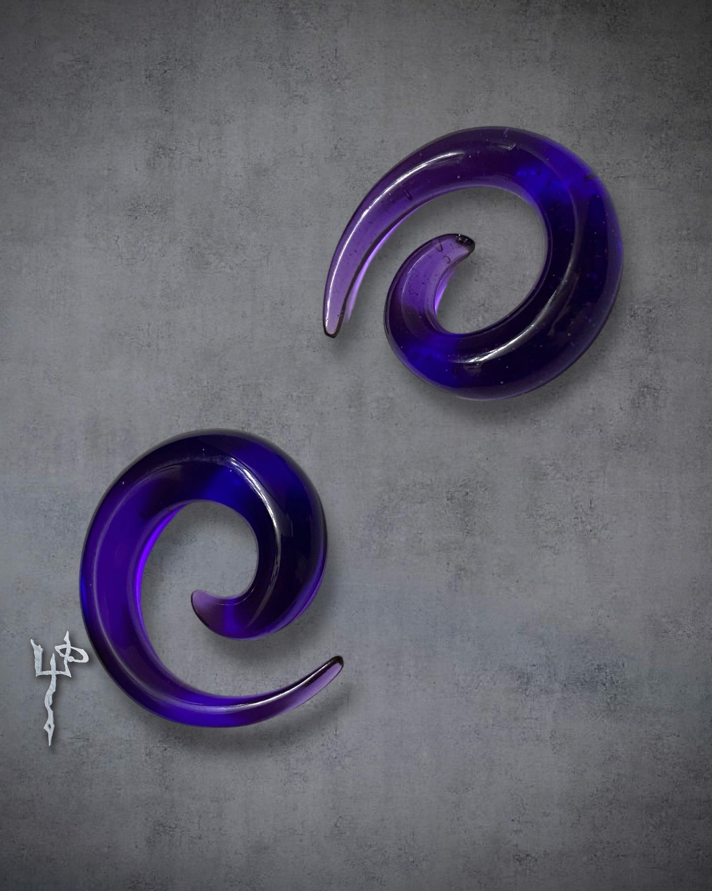 Purple Acrylic 2G Ear Plugs Gauges Cyber Goth