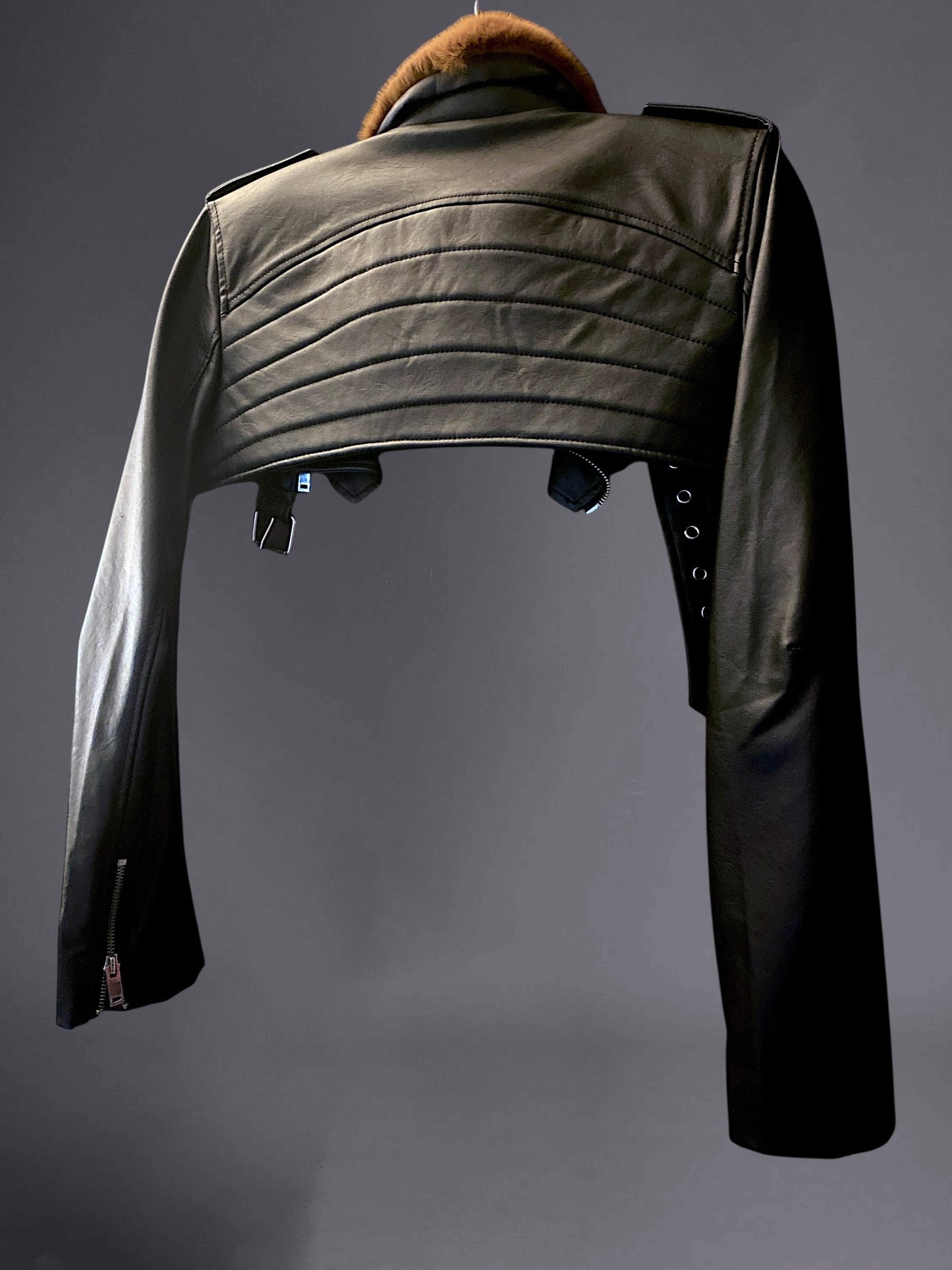 POSTER GRL Cropped Moto Jacket