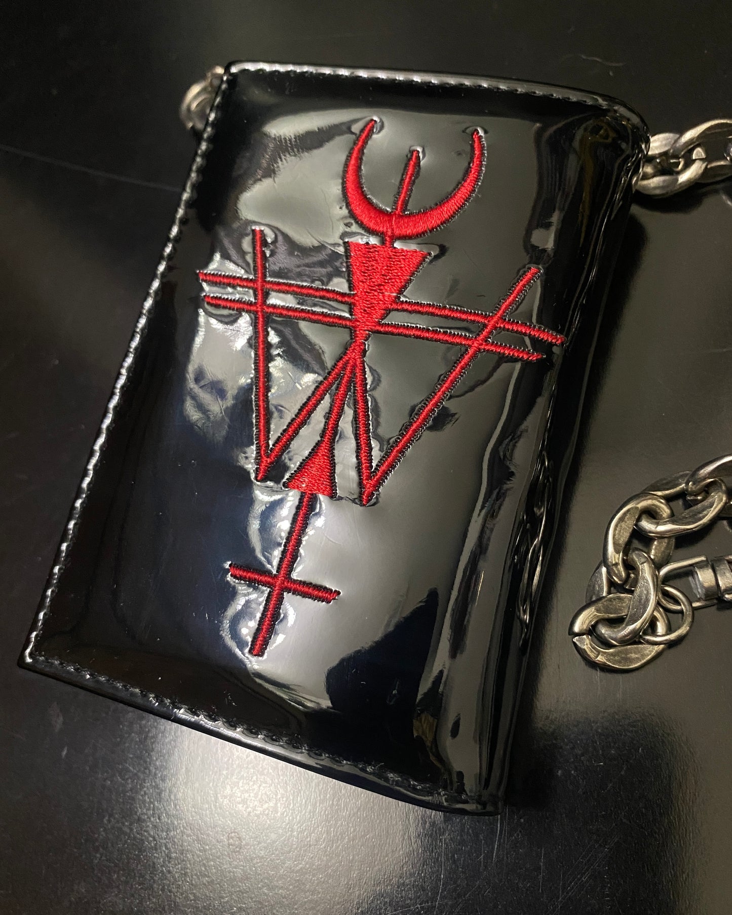 Widow Phantom Funds Trifold Wallet w/ Upgraded Heavy Duty Chain