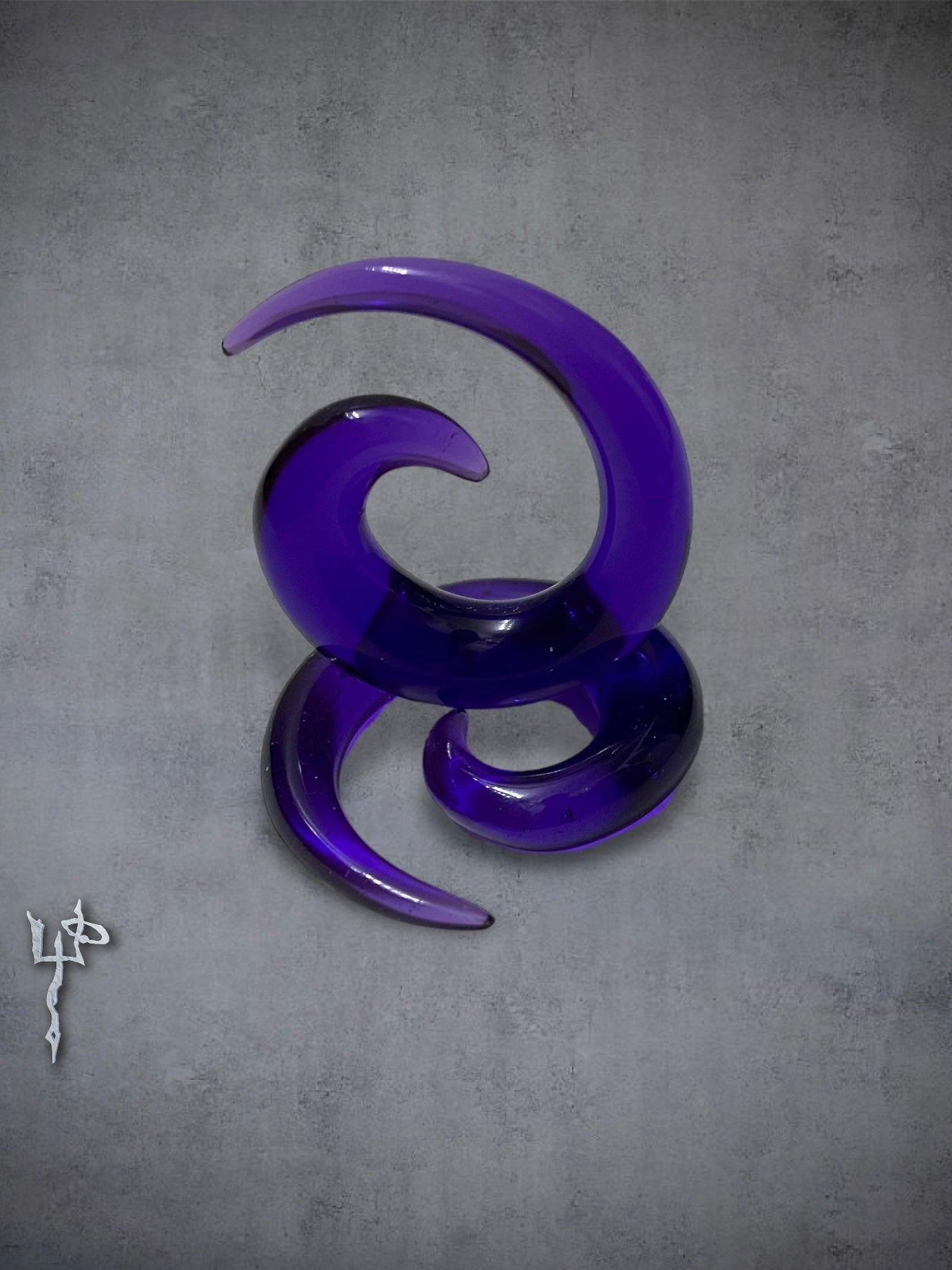 Purple Acrylic 2G Ear Plugs Gauges Cyber Goth