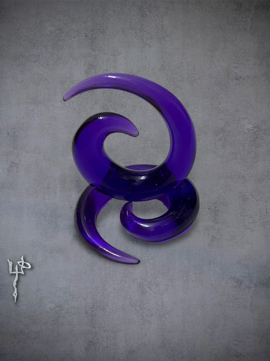 Purple Acrylic 2G Ear Plugs Gauges Cyber Goth