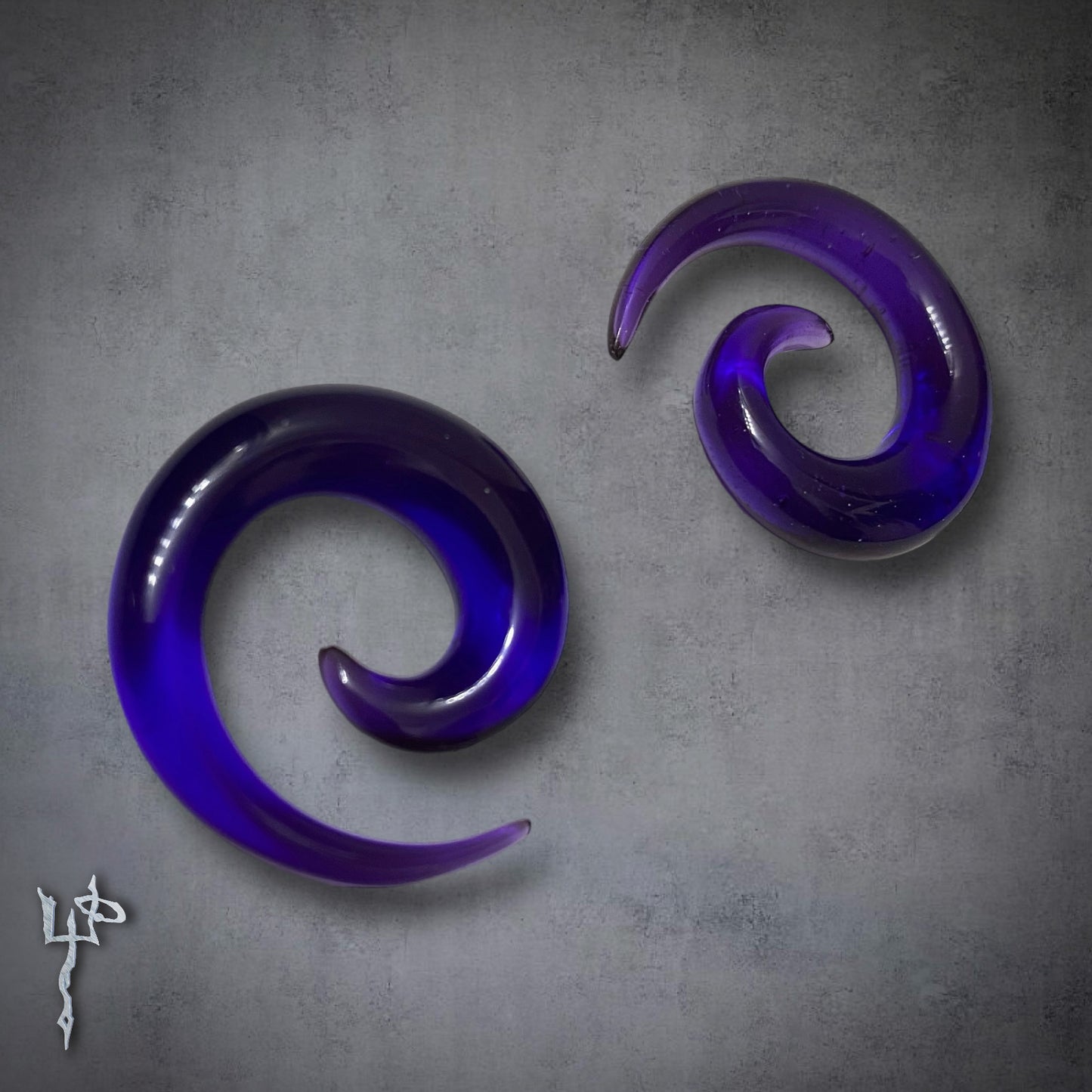 Purple Acrylic 2G Ear Plugs Gauges Cyber Goth