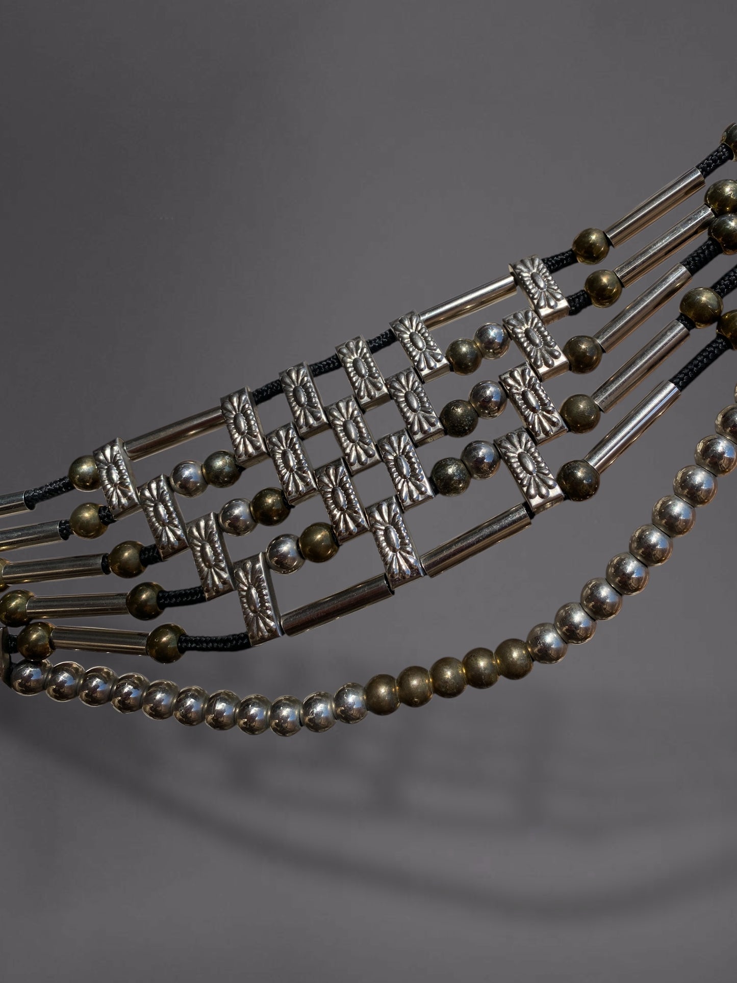 Vintage Tribal Goth Grunge Boho Biker Beaded Belt
