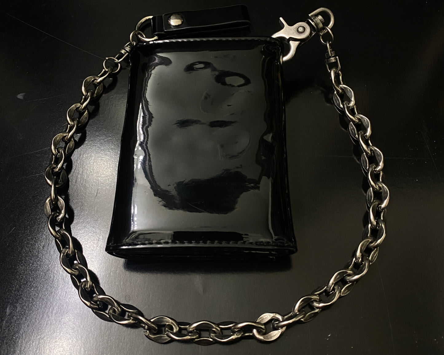 Widow Phantom Funds Trifold Wallet w/ Upgraded Heavy Duty Chain