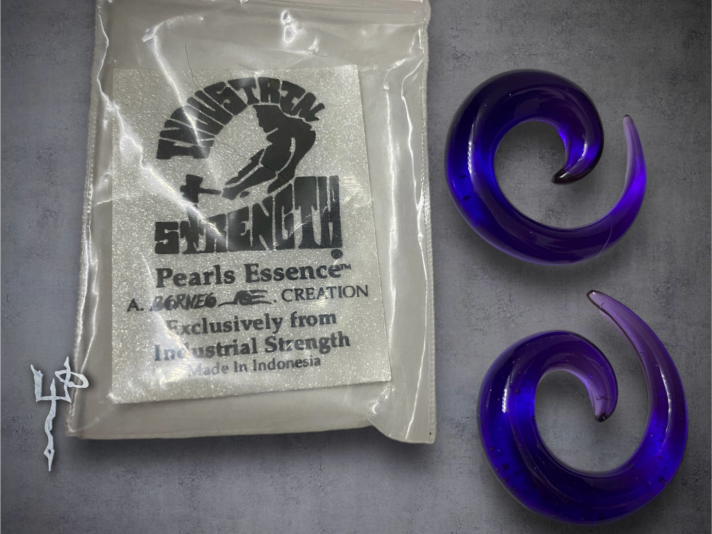 Purple Acrylic 2G Ear Plugs Gauges Cyber Goth