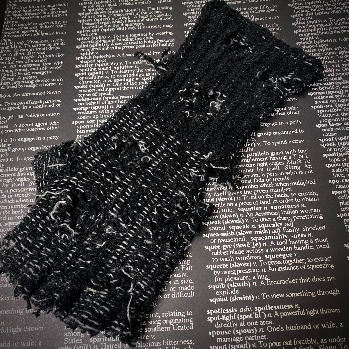 ‘𝕽𝖊𝖘𝖚𝖗𝖗𝖊𝖈𝖙𝖎𝖔𝖓’ Custom Upcycled Destroyed Knit Gloves