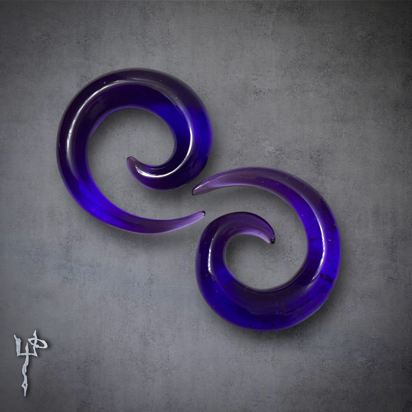 Purple Acrylic 2G Ear Plugs Gauges Cyber Goth