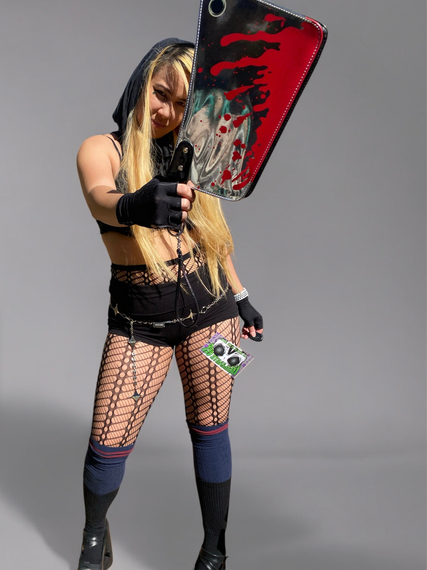 Kreepsville 666 Metallic Cleaver Clutch Purse