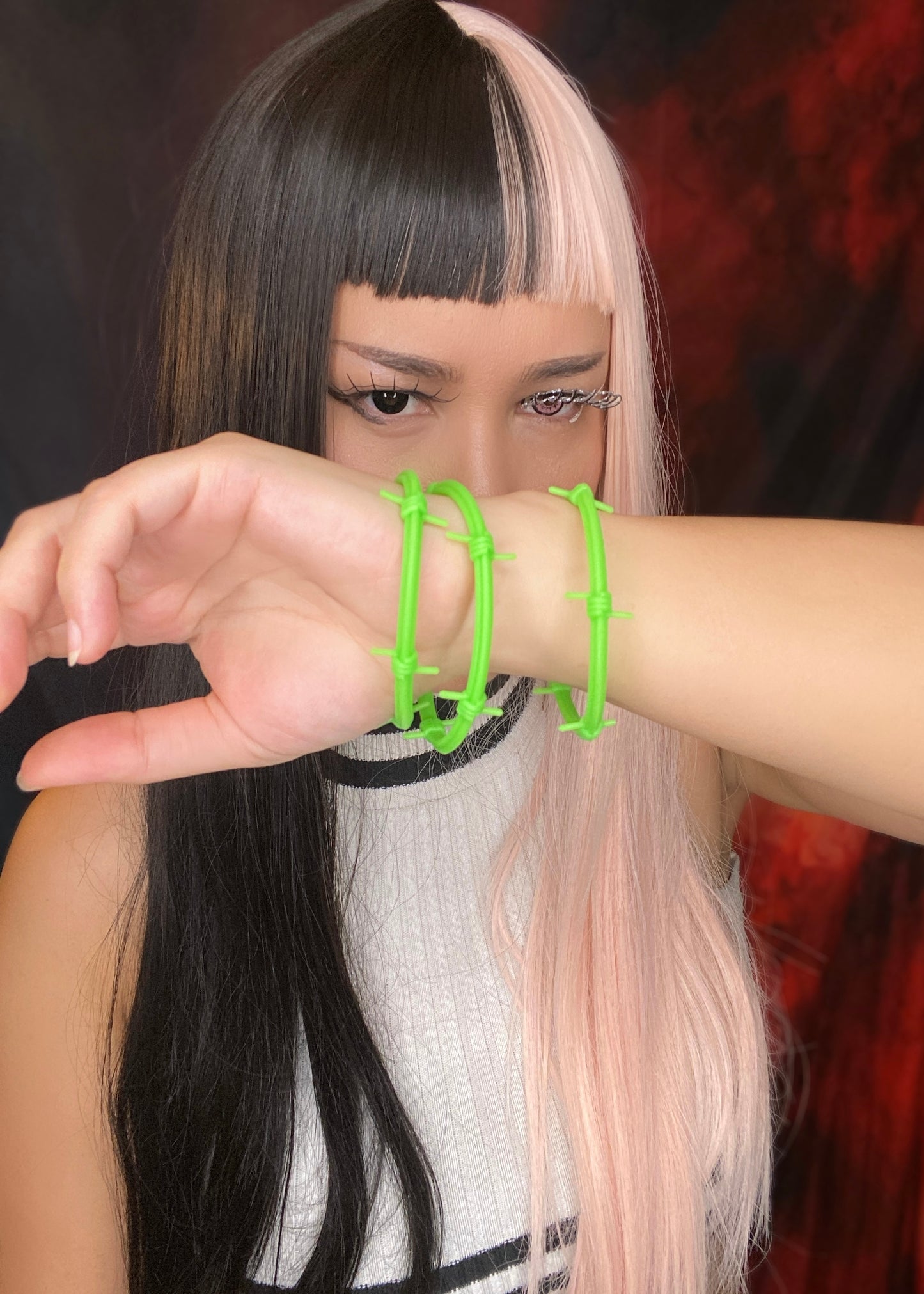 ‘DNA ang3L’ Barbed Wire Jelly Bracelet