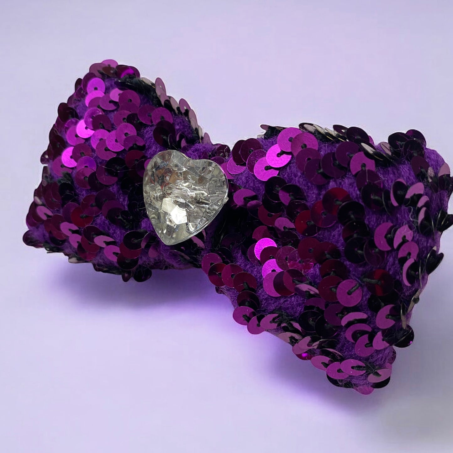 Handmade Dollie Sequin Bow Hairclip