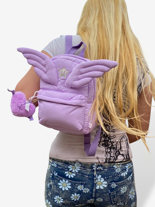 Pastel Angel ˚ʚ♡ɞ˚ Kawaii Puffed Angel Wing Mini Backpack