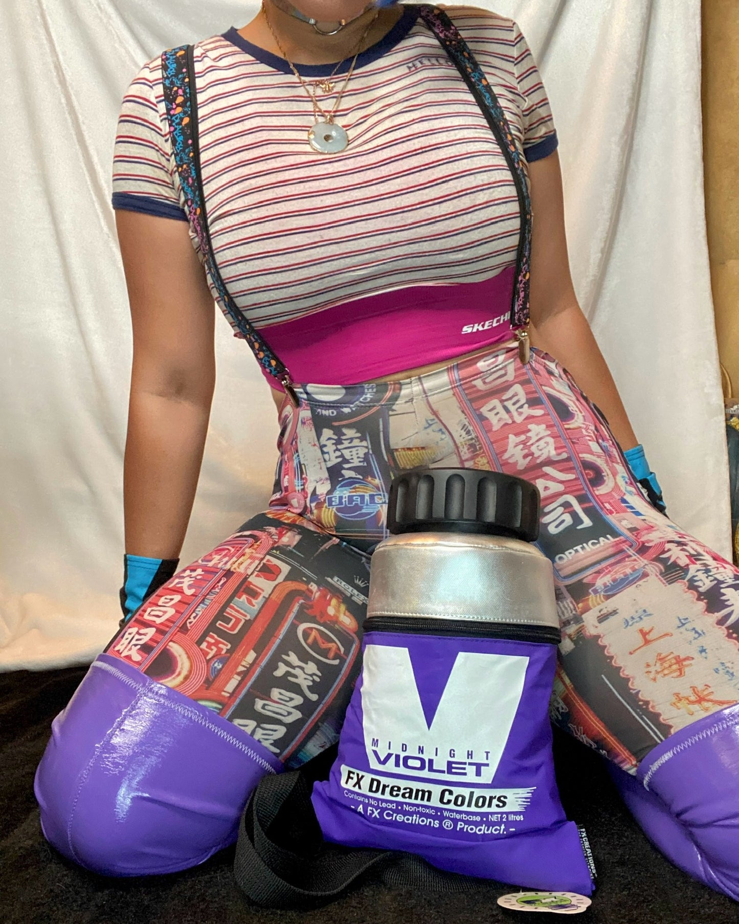 MIDNIGHT VIOLET 1996 Paint Tube Rave Backpack