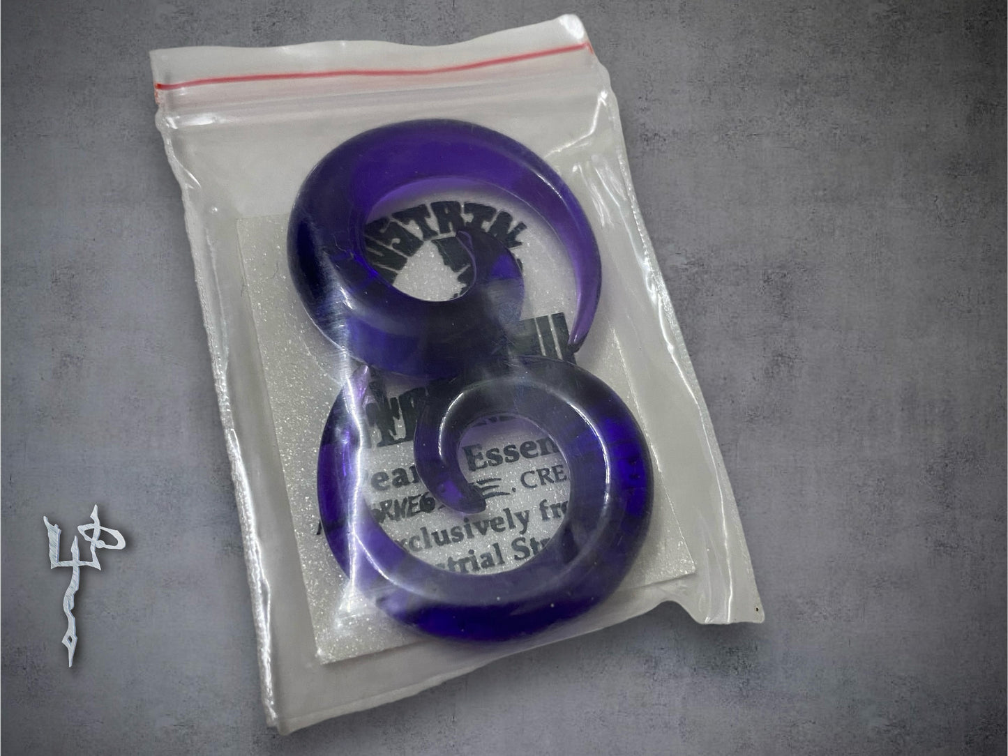 Purple Acrylic 2G Ear Plugs Gauges Cyber Goth