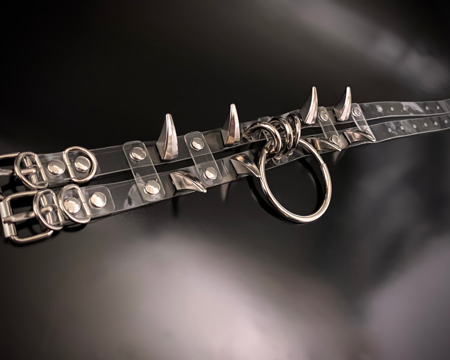 āšÆššš šššššā Custom Clear Spike Bondage Choker