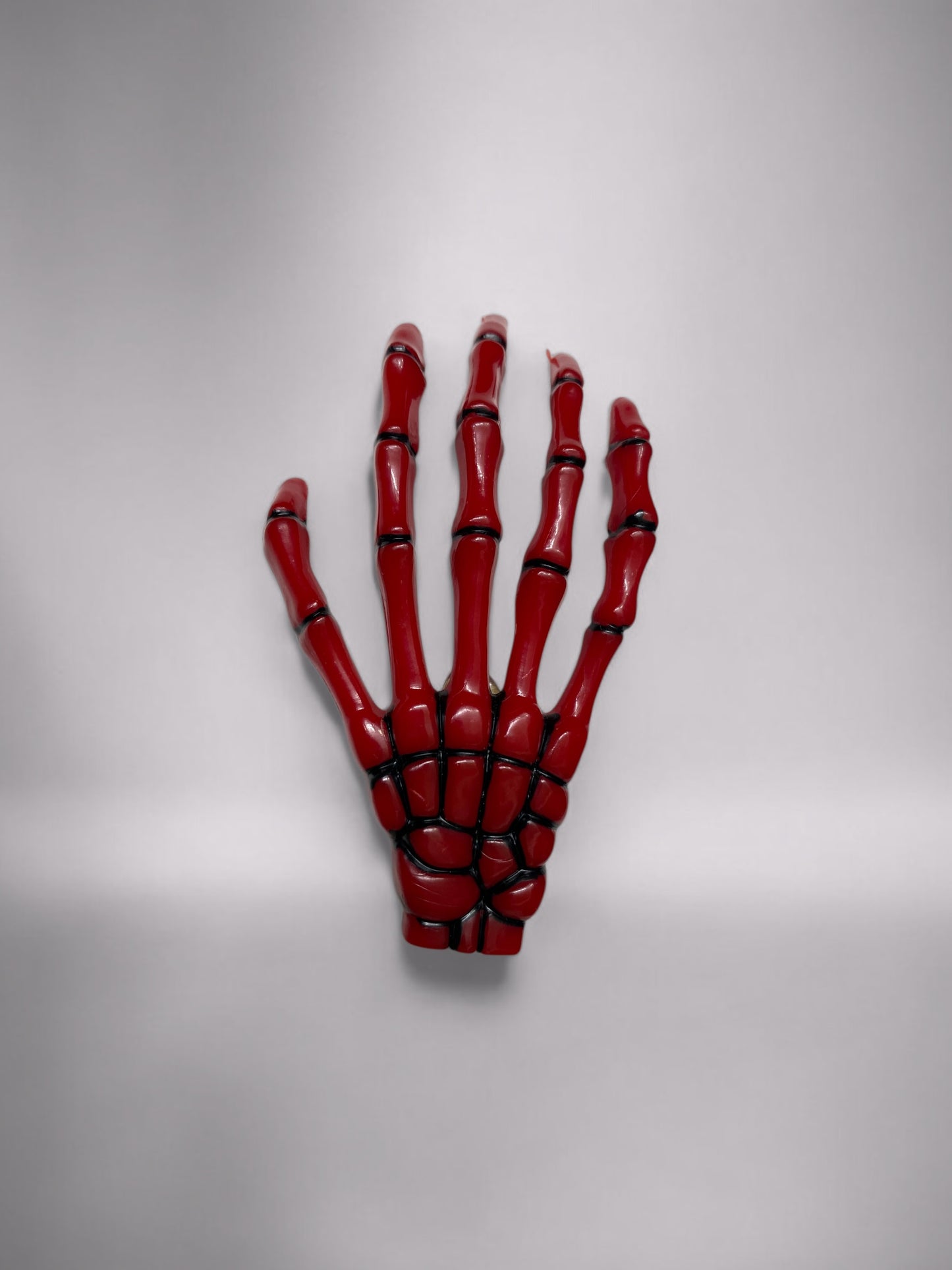 Blood Red Skeleton Hand Hair Clip