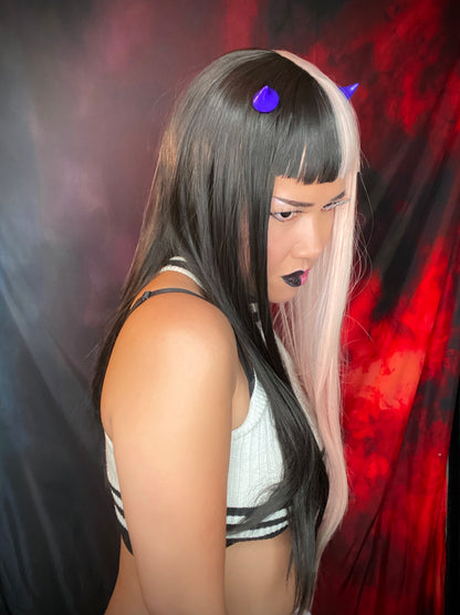 Mini Lil Devil Horns Hair Clips 𖤐