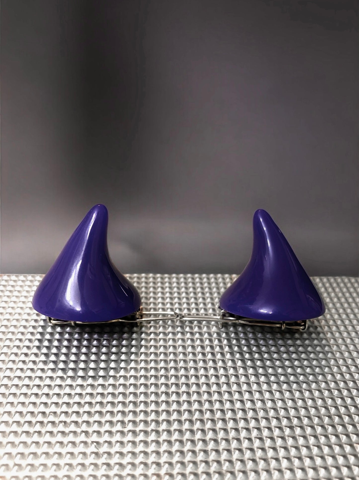 Mini Lil Devil Horns Hair Clips 𖤐