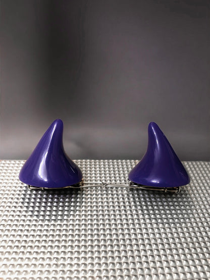 Mini Lil Devil Horns Hair Clips 𖤐