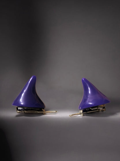 Mini Lil Devil Horns Hair Clips 𖤐