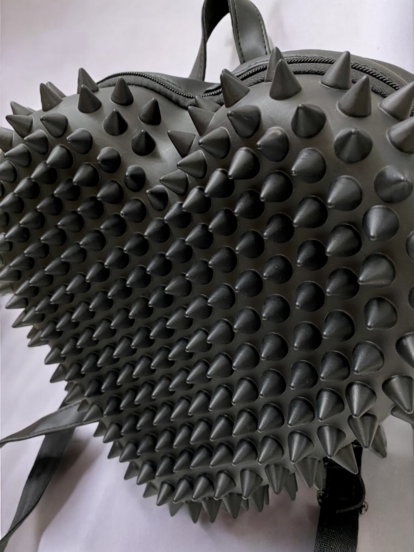 Black Spiky Heart Cyber Goth Brutalist Rave Backpack