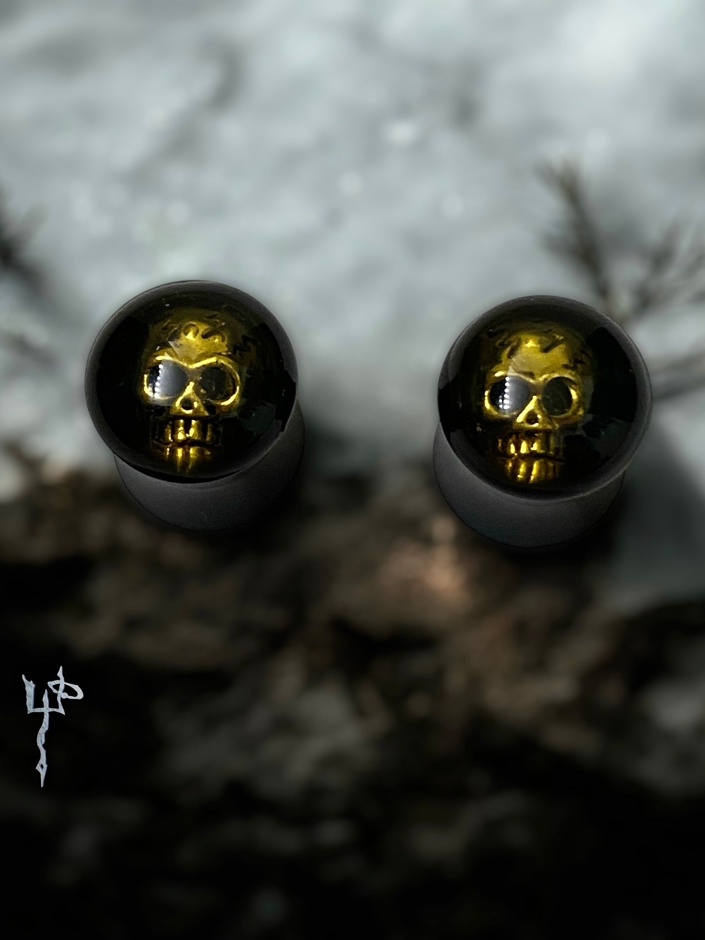 0g Metal Skull Plugs / Gauges