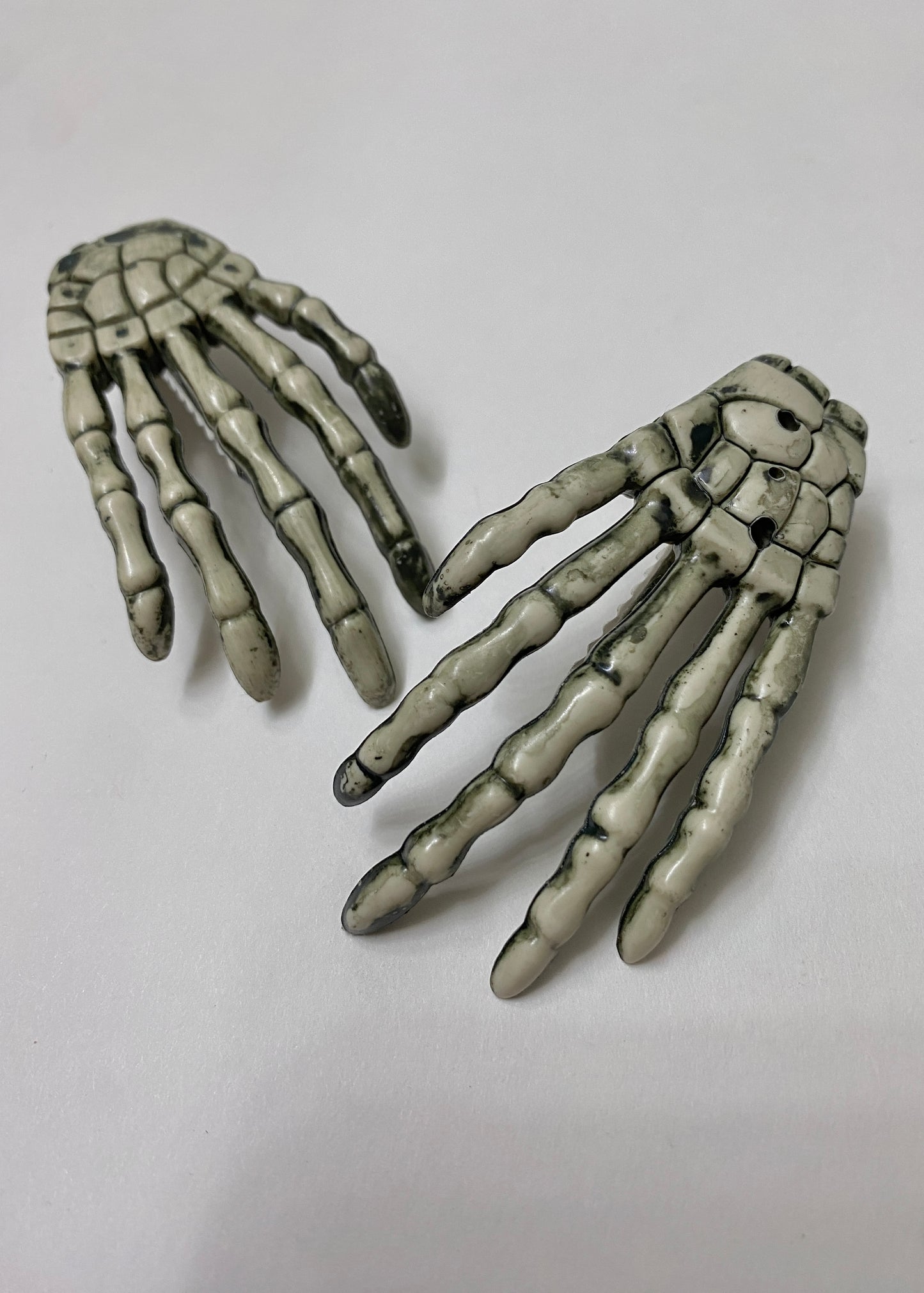 Custom Handmade Skeleton Bones Hand Hair Clip