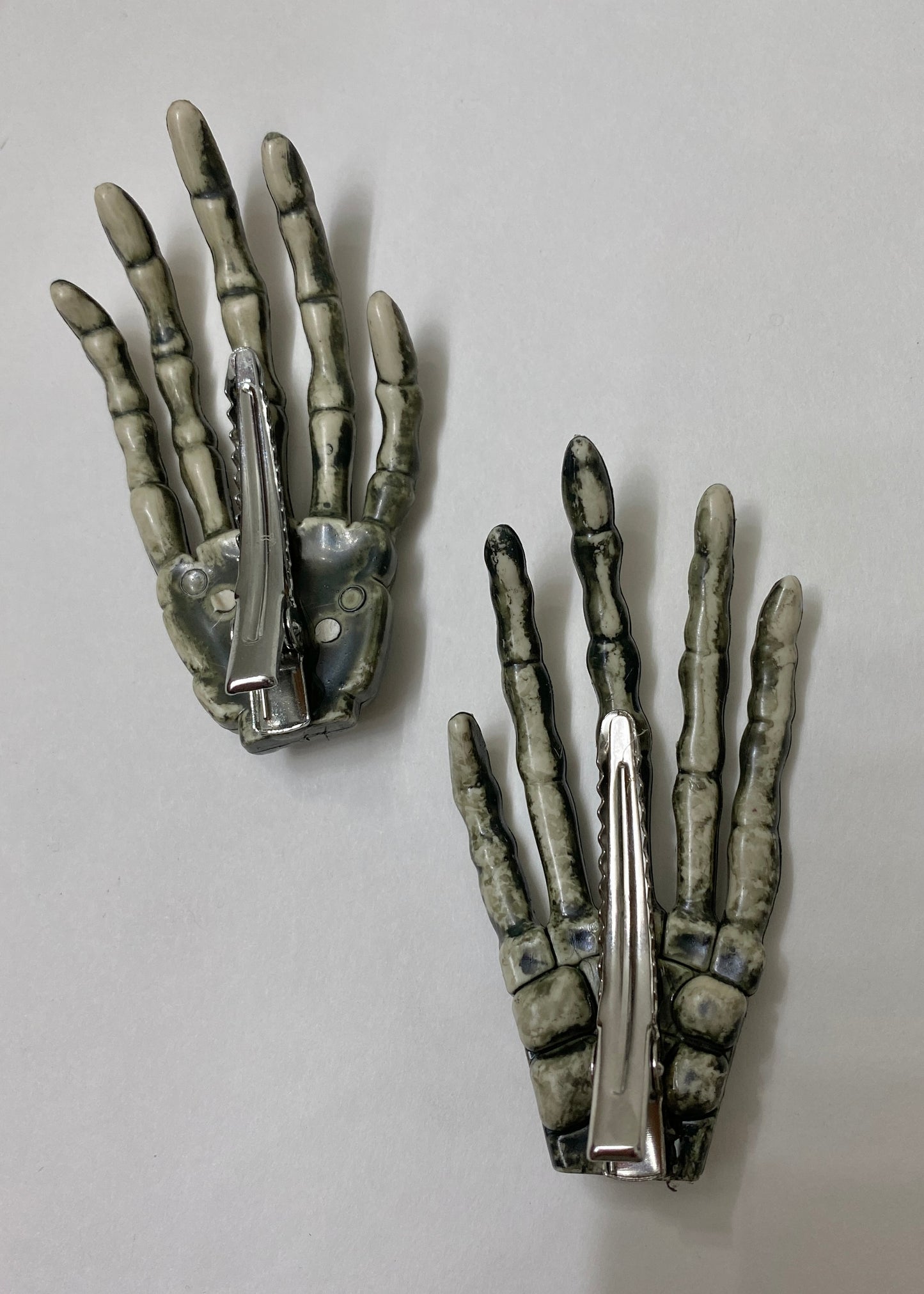 Custom Handmade Skeleton Bones Hand Hair Clip