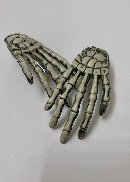Custom Handmade Skeleton Bones Hand Hair Clip