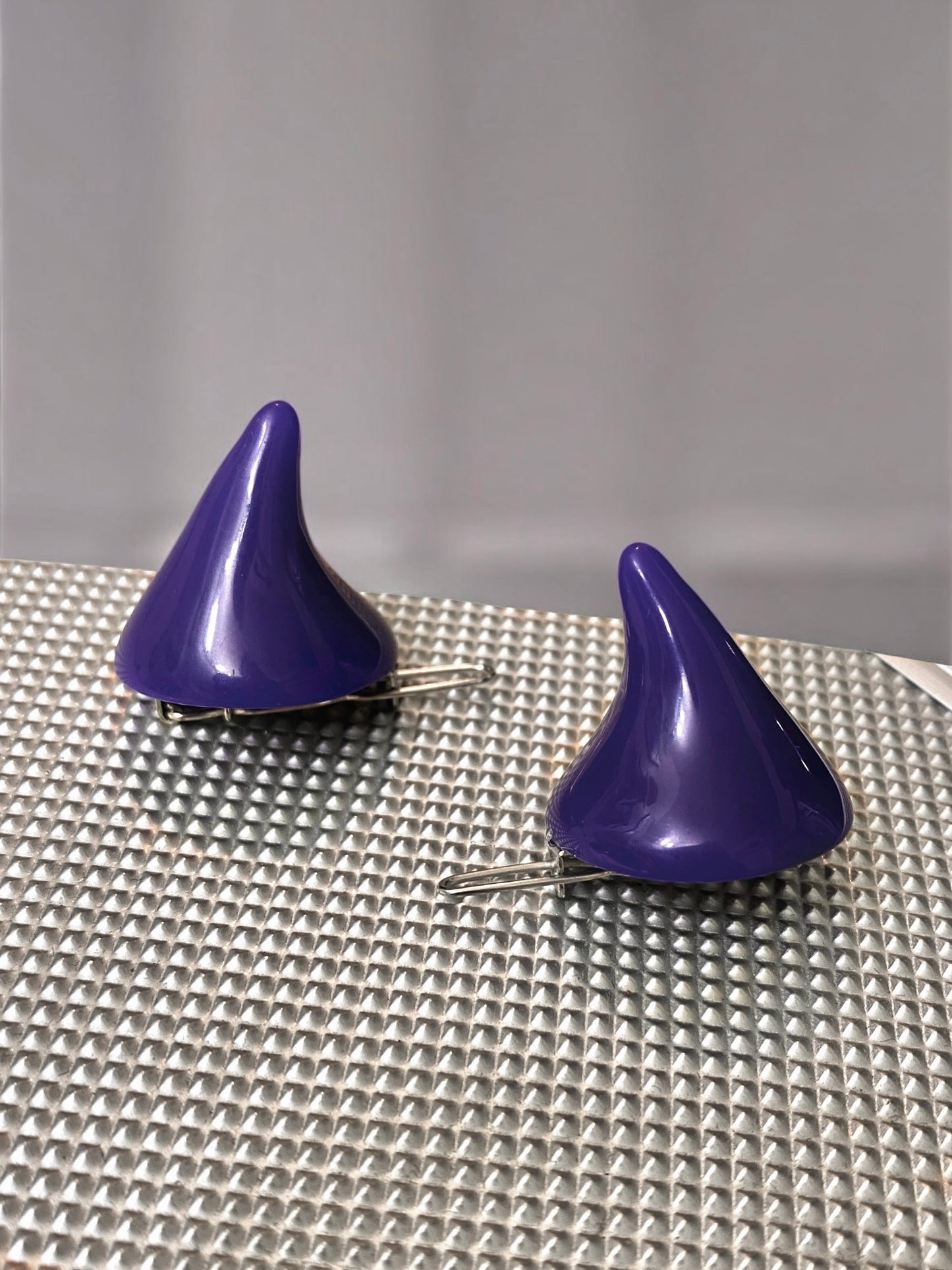 Mini Lil Devil Horns Hair Clips 𖤐