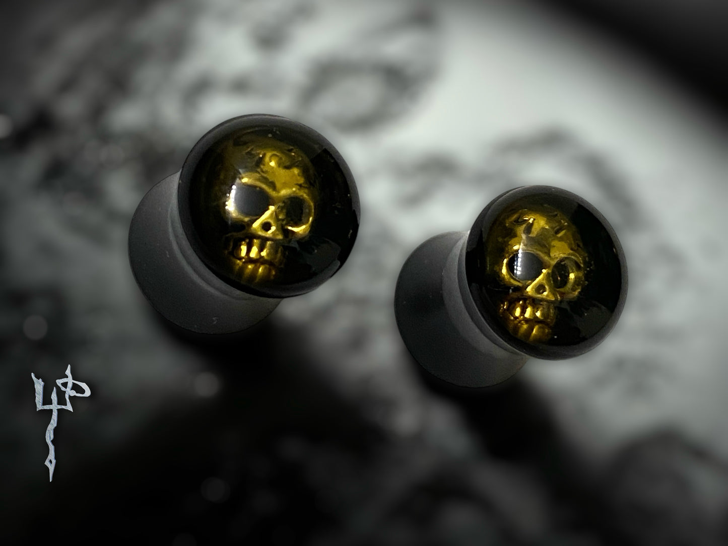 0g Metal Skull Plugs / Gauges