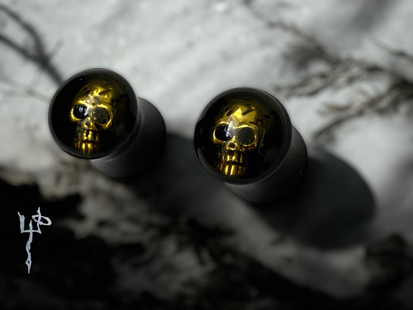 0g Metal Skull Plugs / Gauges